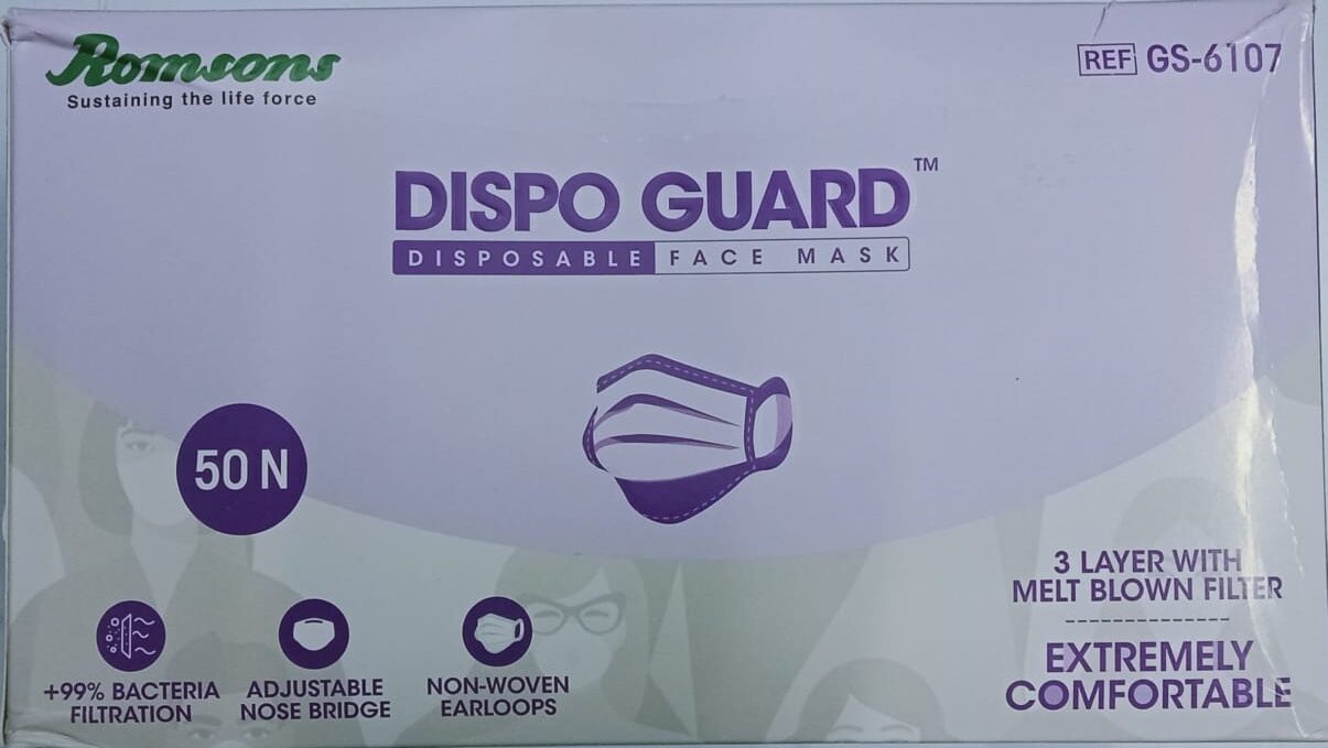 Romsons Dispo Guard Disposable Face Mask 1`pic – MoPharma