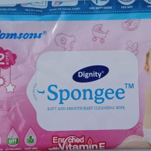 Romsons Dignity Spongee Soft &bSmooth Baby Cleansing Wipe