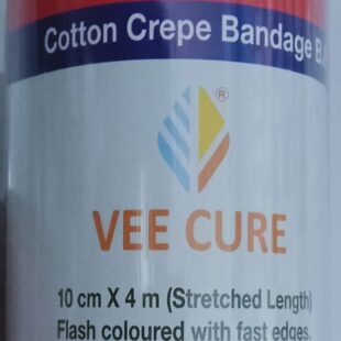 Veecrepe Cotton Crepe Bandage(10cm width x 4m stretched length)