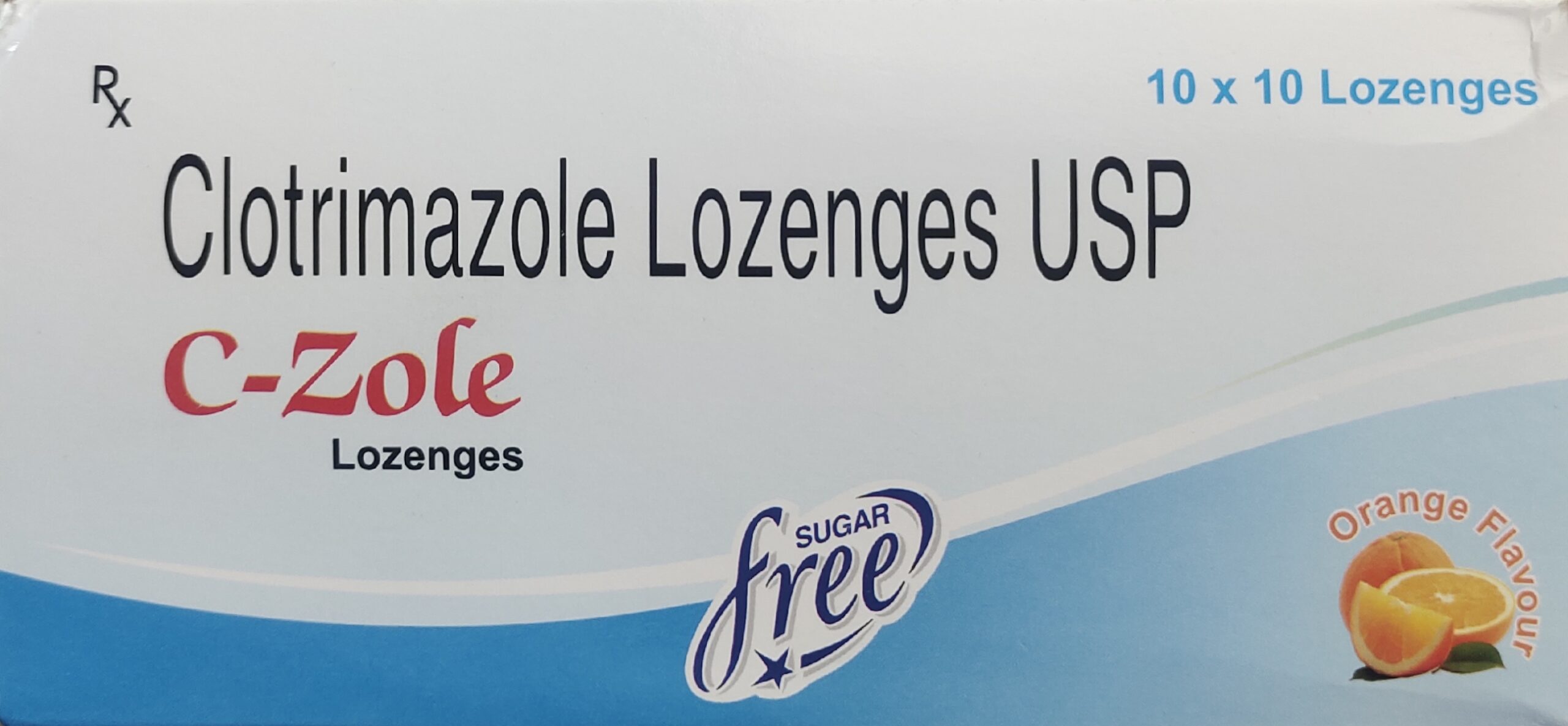 C-Zole Lozenge Orange Flavour(Sugar Free)
