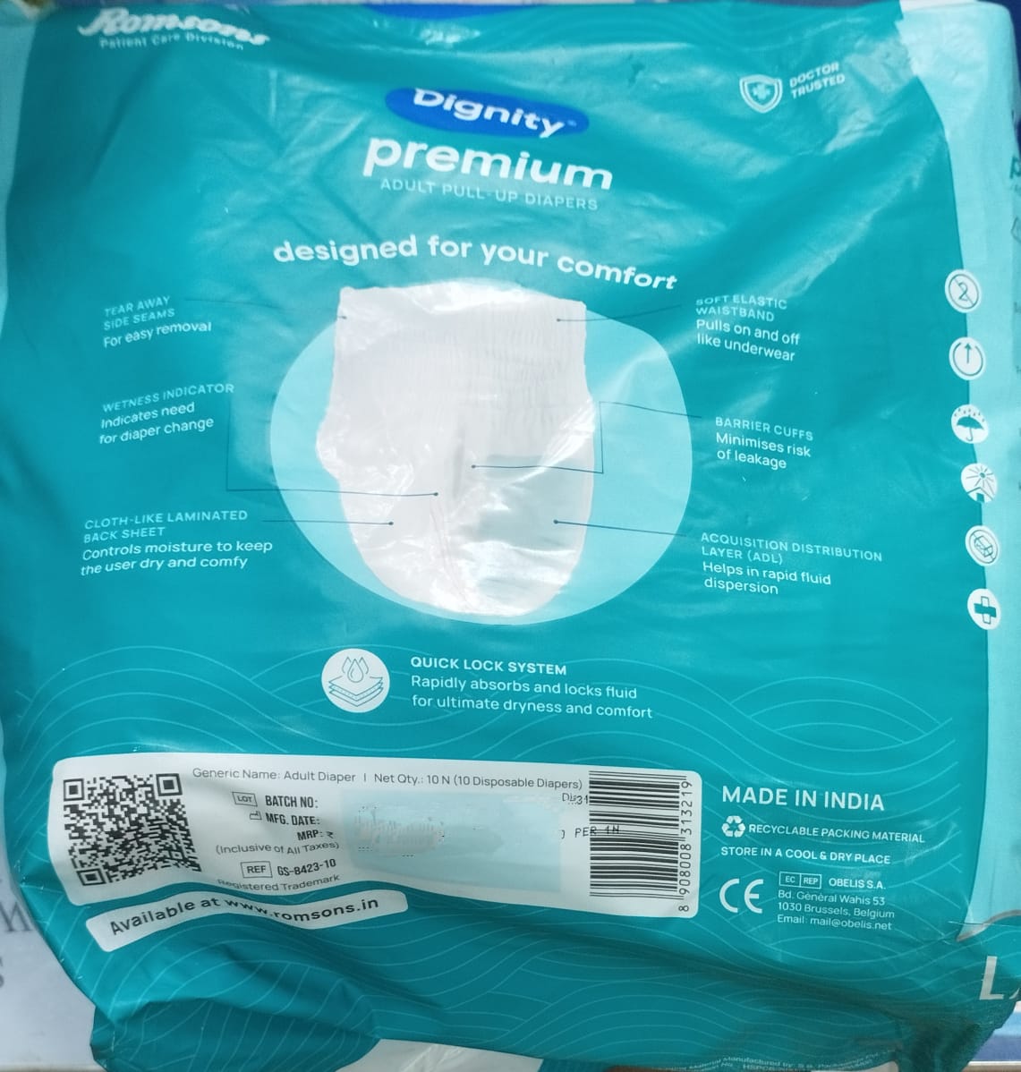 Dignity Premium Adult Pull-Up Diapers L/XL Size - Image 4