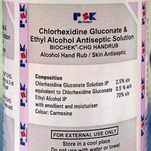 Chlorhxidine Gluconate & Ethyl Alcohol Antiseptic Solution 500ml