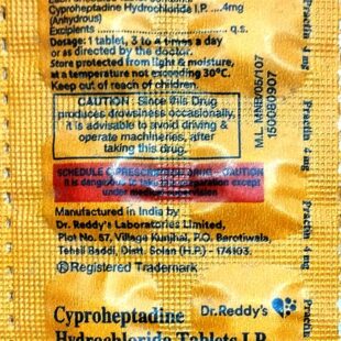 Cyproheptadine Hydrochloride Tablets